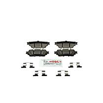 Rear Ceramic Brake Pad Set, With Electric Parking Brake, Blue Series