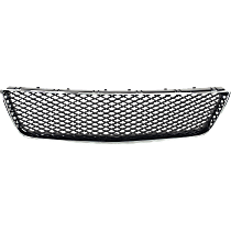 Front Bumper Grille, Chrome Shell with Black Insert