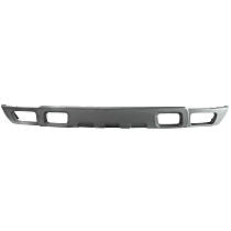 Front Valance, Textured Gray, With Fog Light Holes and Tow Hook Holes