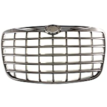 Grille Assembly, Chrome Shell with Painted Silver Insert