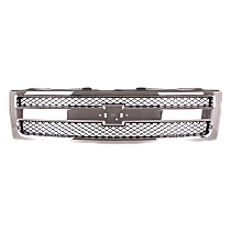 Grille Assembly, Chrome Shell with Textured Black Insert