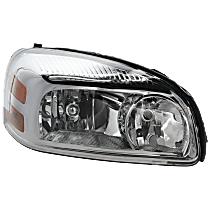 Passenger Side Headlight, With bulb(s), Halogen, Clear Lens