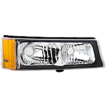 Front, Passenger Side Turn Signal Light, Without bulb(s)