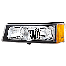 Front, Driver Side Turn Signal Light, Without bulb(s)