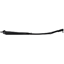 Front, Driver or Passenger Side Wiper Arm, Steel, Black, Pin-Type Wiper End