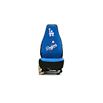 H6UW3D Seat Cover, Blue, Made of Suede, MLB Team Design, Los Angeles Dodgers Logo, Universal Seat Type Holda Series