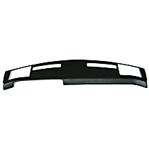 Dash Cover, Black, Without Side Defrost, Molded; Overlay Over Factory Dash, Dash Cap Series - Front