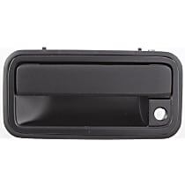 Front, Driver Side Exterior Door Handle, Textured Black, With Key Hole