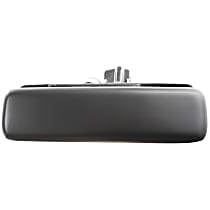 Front, Passenger Side Exterior Door Handle, Smooth Black, Without Key Hole
