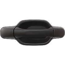 Front, Passenger Side Exterior Door Handle, Textured Black, Without Key Hole