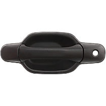 Front, Driver Side Exterior Door Handle, Textured Black, With Key Hole