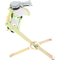 Front, Passenger Side Power Window Regulator, With Motor