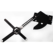 Front, Driver Side Manual Window Regulator, Hand-Crank Type