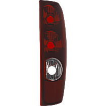 Passenger Side Tail Light, Without bulb(s), Halogen, Clear and Red Lens, CAPA CERTIFIED