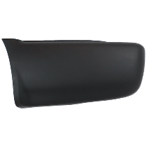 Rear, Driver Side Bumper End, Primed Plastic