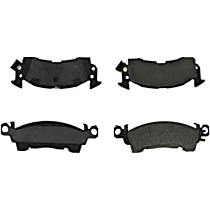 Front Semi-Metallic Brake Pad Set, Jb6; Jd6; 11" Rear Drum, C-Tek Series