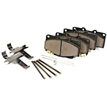 104.105 Front or Rear 2-Wheel Set Semi-Metallic Brake Pads, Posi-Quiet Series
