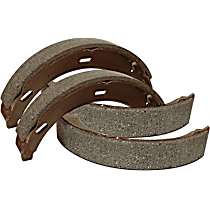 Rear Brake Shoe Set, With Front Disc, Short Conventional Tandem