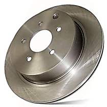121.79017 Front, Driver or Passenger Side Brake Disc, Plain Surface, 6 Lugs, 390.65 mm,, Standard Series