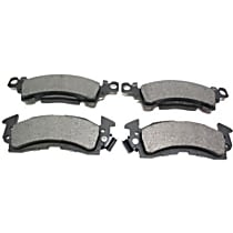 Front Semi-Metallic Brake Pad Set, Jb6; Jd6; 11" Rear Drum, Premium Series