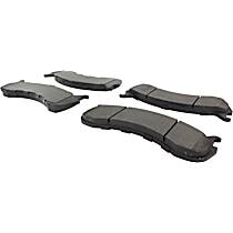 Front or Rear Semi-Metallic Brake Pad Set, Hydraulic Brake System, Bosch 66mm 2 Piston Caliper; Cast # 4153269, Premium Series - Front or Rear