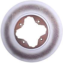 Front, Driver or Passenger Side Brake Disc, Plain Surface, 5 Lugs, 255.02 mm, Non-ABS, With Rear Drum Brake, Elemental Protection - Full Coated Series