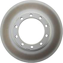 Front or Rear, Driver or Passenger Side Brake Disc, Plain Surface, 10 Lugs, 389.89 mm OD, Elemental Protection - Full Coated Series - Front or Rear, Driver or Passenger Side