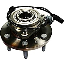 Front, Driver or Passenger Side Wheel Hub, 4WD, With Bearing, Premium Series