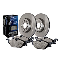 908.51016 Front Brake Disc and Pad Kit, Plain Surface  Select Axle Pack Series