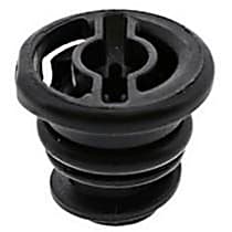 OE Replacement Series Oil Drain Plug - Black, Plastic, Direct Fit, Sold Individually