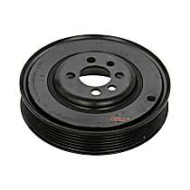 80001118 OE Replacement Series Crankshaft Pulley - Black, Steel, Sold Individually