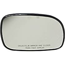 Passenger Side Mirror Glass, Heated, No Blind Spot Feature No Turn Signal Light