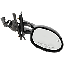 Passenger Side Mirror, Power Adjust, Heated, Paintable, Non-Folding, No Signal Light, No Blind Spot Feature, No Memory, No Puddle Light, No Auto-Dimming