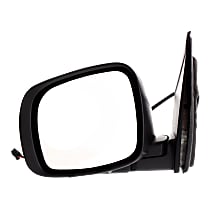Driver Side Mirror, Power, Manual Folding, Heated, With 1 Paintable and 1 Textured Black Cap, Without Signal Light, Memory, Puddle Light, Auto-Dimming, and Blind Spot Feature