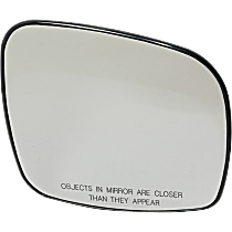 Passenger Side Mirror Glass, Heated, Convex, With Backing Plate
