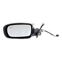 Driver Side Mirror, Power, Manual Folding, Heated, Chrome, Without Signal Light, Without memory, Without Puddle Light, Without Auto-Dimming, Without Blind Spot Feature