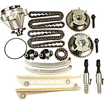 Timing Chain Kit, Eng. VIN: 8, SOHC, With Water Pump; With VVT Sprockets and VVT Solenoids., 4.6L