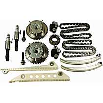 Timing Chain Kit, Eng. VIN: 8, SOHC, With VVT Sprockets and VVT Solenoids., 4.6L
