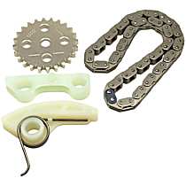 Timing Chain Kit, For Engines with 54 Link Oil Pump Chain Design, 2.3L, OE Replacement Series - Lower