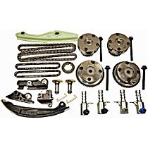 Timing Chain Kit, DOHC, With VVT Sprockets and VVT Solenoids.; Does Not Contain Idler Sprocket With Water Pump Cover, 6 Cyl 3.5L