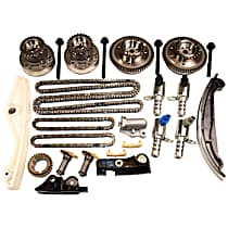 Timing Chain Kit, DOHC, With VVT Sprockets and VVT Solenoids., 6 Cyl 3.5L