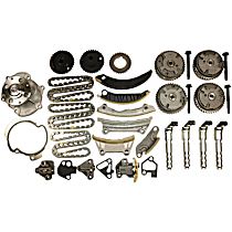 Timing Chain Kit, DOHC, With Water Pump; With VVT Sprockets and VVT Solenoids., 6 Cyl 3.6L - 