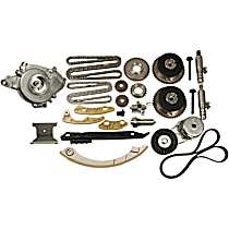 Timing Chain Kit, DOHC, With Accessory Drive Belt Kit, 4 Cyl 2.4L