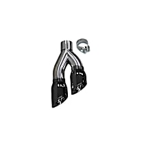 14031BLK Exhaust Tip - Black, Stainless Steel, Direct Fit, Sold individually