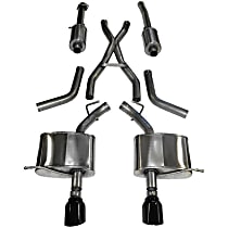 14459BLK Sport Series - 2011-2021 Dodge Durango Cat-Back Exhaust System - Made of Stainless Steel