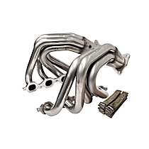 16034 Headers Shorty, Polished, Made of 304 Stainless Steel