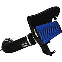 615862-O APEX MaxFlow 5 Cold Air Intake, Cotton Gauze Oiled Filter, Powdercoated Wrinkle Black Aluminum