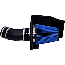 616864-O APEX MaxFlow 5 Cold Air Intake, Cotton Gauze Oiled Filter, Powdercoated Wrinkle Black Aluminum
