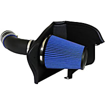 616964-O APEX MaxFlow 5 Cold Air Intake, Cotton Gauze Oiled Filter, Powdercoated Wrinkle Black Aluminum