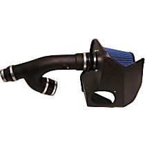 619635-O APEX MaxFlow 5 Cold Air Intake, Cotton Gauze Oiled Filter, Powdercoated Wrinkle Black Aluminum